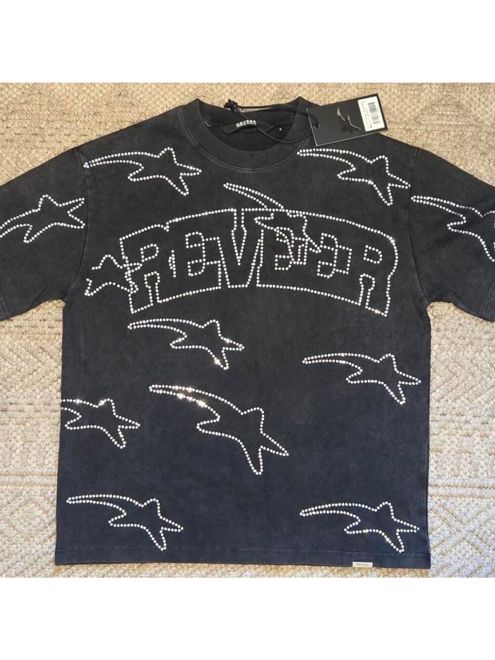 Reveer Vintage Bling Star Tee Small NWT